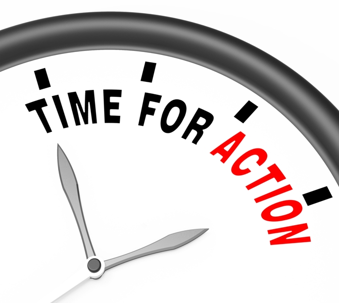 time for action clock to inspire and motivate GJ4RUNw 